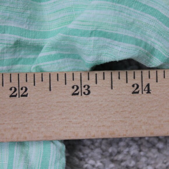 Tommy Bahama Shirt Mens Large Green Lino/Tencel Lyocell Short Sleeve Button Up - Picture 10 of 11